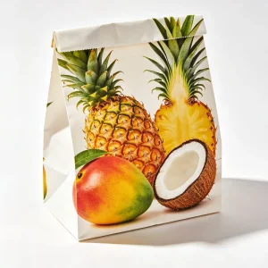 Custom Food Grade Kraft Paper Bag Recycled Brown Bag with Logo Printed Eco Friendly Paper Bags Flat Bottom Biodegradable
