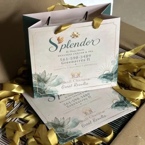 Custom Full Color Printed Handheld Paper Gift Bags with Free Design Service for Commemoration Events and Cosmetic Products