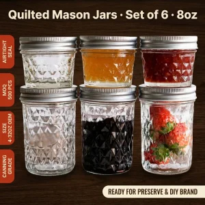 Custom Glass Jar with Lids Glass Storage Jars with Lids