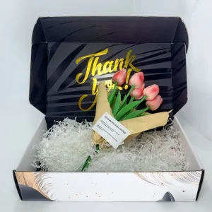 Custom Gold Stamping logo UV Eyelash Corrugated Mailer Box Paper Shipping Packaging Box