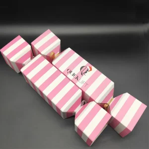 Custom Ivory Board Candy Shape Box Paper Cracker Box for Chocolate Packaging with Embossing Eco-Friendly CMYK Offset Printing