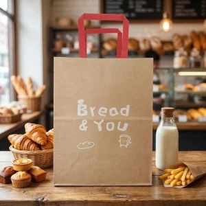 Custom Kraft Paper Shopping Bags Durable Eco Friendly Gift Bags with Logo Recyclable Factory Direct