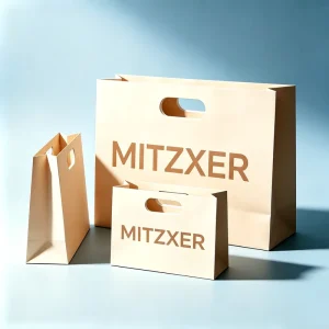 Custom Kraft Paper Takeaway Die Cut Handle Paper Bag for Fast Food Packaging