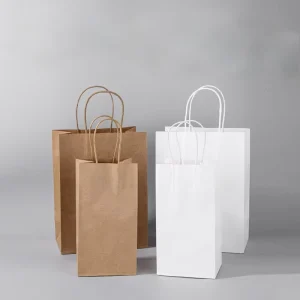 Custom LOGO Kraft Paper Bags Custom Kraft Paper Bag Take Away Packaging Bags