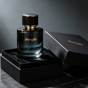 Custom Label Cylindrical Glass Perfume Bottle Matte Black Empty Spray Fragrance Packaging Bottle