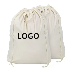 Custom Large Dust proof Eco Friendly Cotton Canvas Drawstring Laundry Bag Custom Large Dust proof Eco friendly Laundry Bag