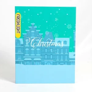 Custom Large Magnetic Closure Flip Top Rigid Cardboard Folders Matte Paper Gift Packaging with Embossing Glitter