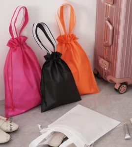 Custom Large White Drawstring Non Woven Dust Bag Eco Friendly Reusable for Handbags Product