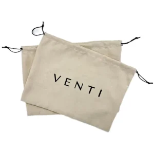 Custom Logo Beige Suede Drawstring Clothes & Underwear Dust Bags Silk Blouses Cashmere Shawls Bags