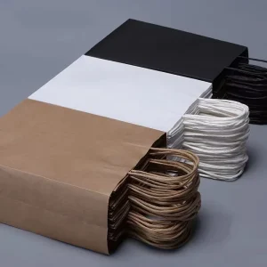 Custom Logo Brown Kraft Paper Shopping Bag Factory Direct High Quality Eco Friendly Gift Packaging