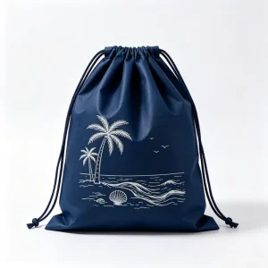 Custom Logo Cartoon Pattern Non Woven Drawstring Promotional Bags Simple Reusable Shoe & Garment Dust Storage