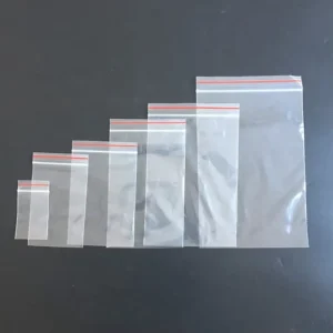 Custom Logo Clear Reclosable Plastic Zipper Polybags 2 Mil 4 Mil 6 Mil Food Grade for Chewing Gum