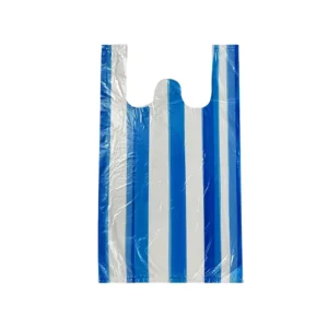 Custom Logo Color Food Grade HDPE Disposable Plastic Shopping Bags