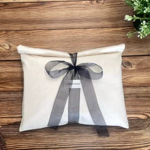 Custom Logo Cotton Recyclable Certification Envelope Bag With Ribbon Clothing Packaging