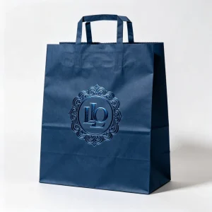 Custom Logo Cutlery Kraft Paper Bag Restaurant Knife Fork Spoon Chopsticks Flatware Silverware Paper Pouch Packet With Napkin