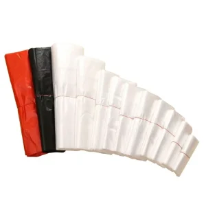 Custom Logo Disposable PE Plastic T Shirt Grocery Shopping Bags Supermarket Retail Packaging Carry Out Bags