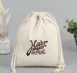 Custom Logo Drawstring Dust Bag Cotton Fabric Storage Bag for Shoes Clothes and Gifts Packaging Manufacturer