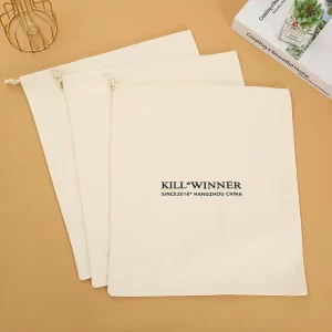 Custom Logo Drawstring Dust Bag for Handbags Drawstring Jewelry Pouch Protective Pouch for Luxury Accessories