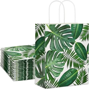 Custom Logo Durable Kraft Paper Bag Stylish Handle Design Eco Friendly Paper Gift Bag for Shopping Packaging