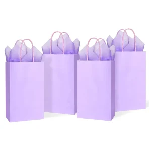 Custom Logo Durable Kraft Paper Bags Durable Goodie Bags Snack Bags for Business Advertising Promotion