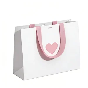 Custom Logo Durable Luxury Aqueous Coated Art Paper Colorful Shopping Handbag Paper Bag for Gift & Shoes Packaging