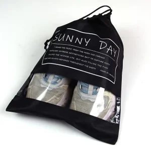 Custom Logo Durable Non Woven Drawstring Bag Custom Color for Shoes Clothing Swimming Accessories Dust Storage Toy Accessory