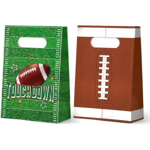 Custom Logo Eco Friendly Biodegradable Durable Reusable Recyclable Die Cut Handle Sports Pattern Kraft Paper Bags for Sports