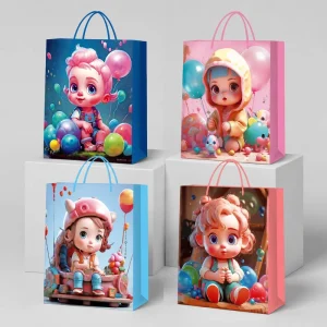 Custom Logo Eco Friendly Reusable Shopping Bags with Handles Promotional Packaging Bags for Gifts Clothing Shoes and Merchandise