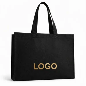 Custom Logo Eco friendly Non woven Tote Bag Large Capacity Reusable Shopping Bags Durable Grocery Handbag for Gift & Promotion