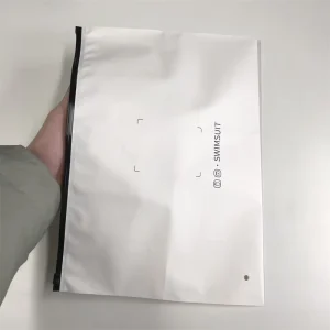 Custom Logo Frosted Plastic Bag Clothes Zip Lock Self Sealing Bag Clothing Packaging Frosted Zipper Bags Printed Logo