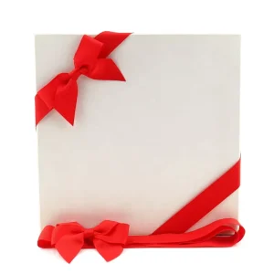 Custom Logo Gift Wrapping Polyester Grosgrain Ribbon Bow with Elastic Band for Box