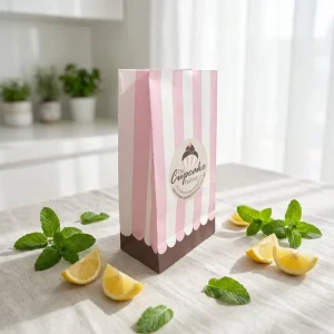 Custom Logo Kraft Paper Bag Brown Food Packaging Promotion Gift Paper Bag