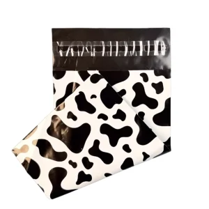 Custom Logo LDPE Resealable Poly Mailer Bags with Self Adhesive Handles for Apparel Socks & Fur Packaging