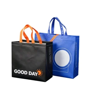 Custom Logo Laminated Non Woven Tote Bag Waterproof Reusable Shopping Bag for Promotional Events