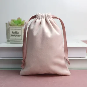 Custom Logo Large Velvet Dust Shoe Bag Luxury Clothes Hat Storage Packaging Bags