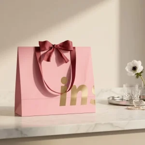 Custom Logo Luxury Classic Durable White Kraft Paperboard Shopping Bag for Boutique Clothing Gift Packaging