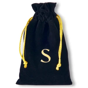 Custom Logo Luxury Velvet Bag Drawstring Dust Jewelry Pouches Suede Gift Bags for Jewelry