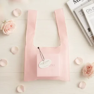 Custom Logo Matte Organza Handbag GRS Certified Semi Transparent Mesh Tote Bag Luxury Gift Packaging Bulk Supplier