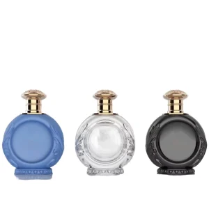 Custom Logo New Design 80ml High Quality Flat Luxury Perfume Glass Bottle with Spray Cap Screen Printed Pump Sprayer