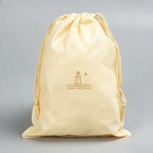 Custom Logo Non-Woven Drawstring Bag for Beach Items Sports Shoes Beauty Kits Handicrafts Dust Storage Pouch