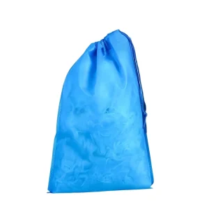 Custom Logo Non woven Drawstring Bag Dust proof Storage Pouch for Shoes Travel Lightweight Clothing Packaging Bag