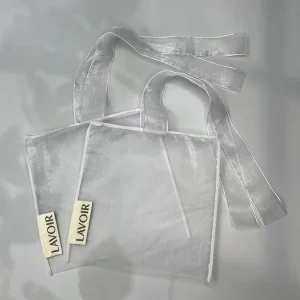 Custom Logo Organza Drawstring Gift Bag Candy and Jewelry Packaging with High Visibility Elegant Organza Pouches