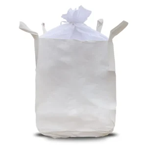 Custom Logo PP Jumbo Bag Duffle Top Flat Bottom 1000kg Standard White FIBC Bulk Bags with Four Lifting Loops 1 4 Color Print