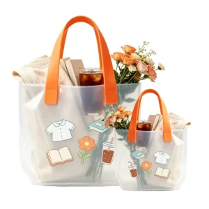 Custom Logo Plastic Waterproof Tote Bag Promotional Shopping Bag