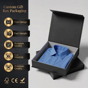 Custom Logo Premium Scatola Rigid Hard Paperboard Magnetic Coffret Gift Box Recyclable Para Regalos Shipping Paper Box