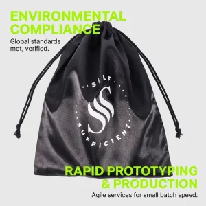 Custom Logo Premium Silk Satin Drawstring Dust Bag for Shoes Handbags Wigs Luxury Gift Packaging Pouch Black Satin Bag