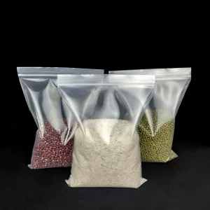 Custom Logo Print Food Grade Grip Seal Bag for Dried Flower LDPE PE Plastic Clear Reclosable Poly Ziplock Zip Lock Bags