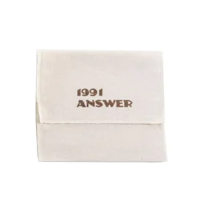 Custom Logo Printed Beige Cotton Envelope Dust Bags Women’s Underwear Clothing Handbag Packaging Bag