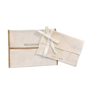 Custom Logo Printed Cotton Envelope Dust Flap Packing Bag Recycle Envelope Gift Jewelry Pouch