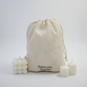 Custom Logo Printed Cotton Gauze Jewelry Candle Bag Organic Drawstring Christmas Gift Dust Pouch Shoes Cloth Packaging Pouch